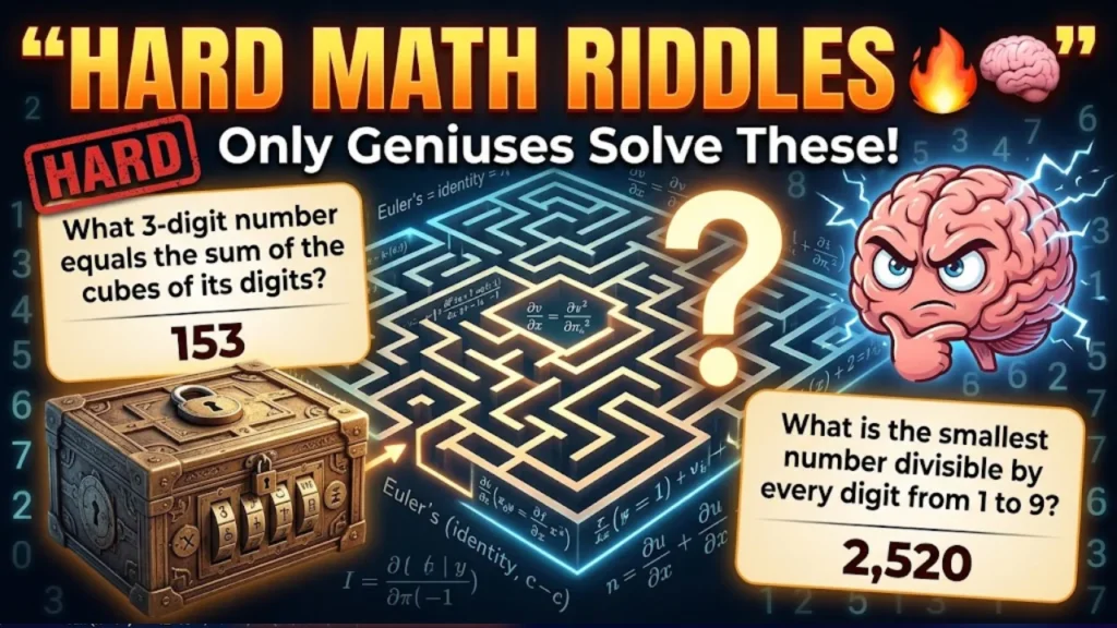 165+ Math Riddles With Answers (Easy to Hard)