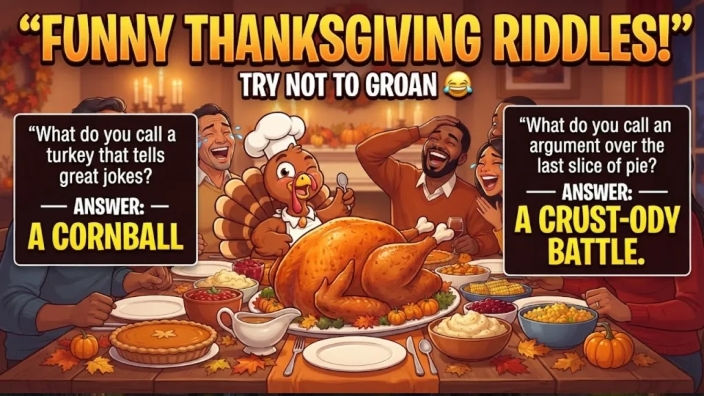 Funny Thanksgiving Riddles for Adults