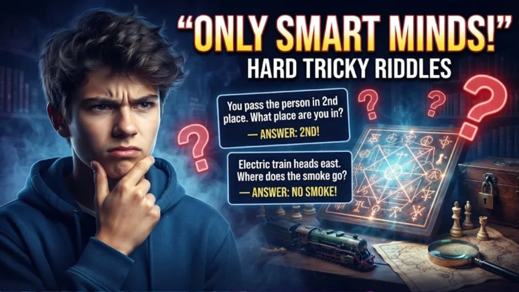 Hard & Tricky Riddles for Teens With Answers