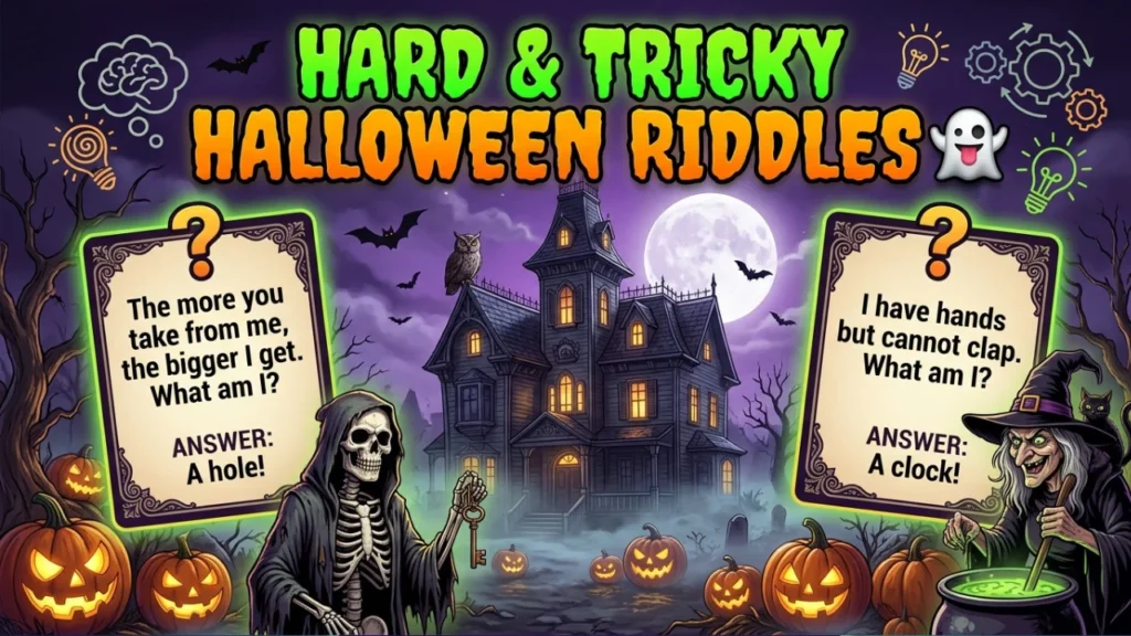 Hard and Tricky Halloween Riddles for All Ages