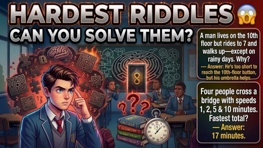 Hardest Riddles for High Schoolers