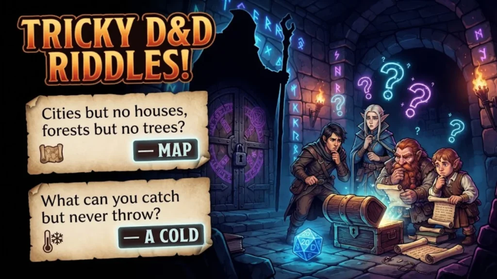 Tricky D&D Riddles With Answers to Stump Your Party