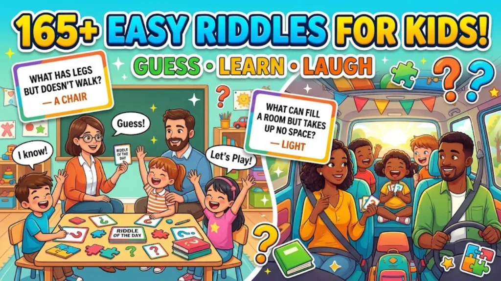165+ Easy Riddles for Kids With Answers (By Category)