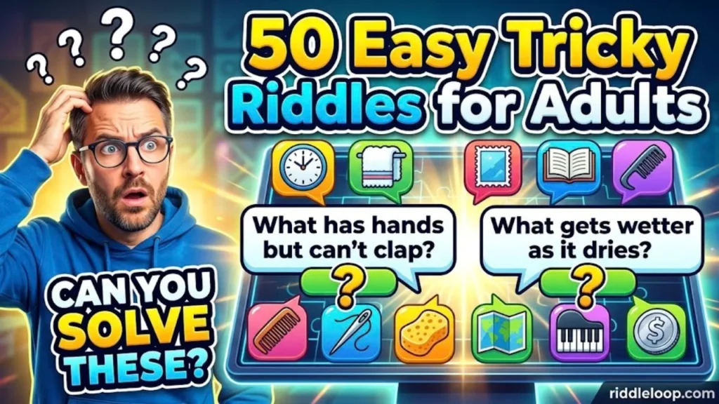 50 Easy Tricky Riddles for Adults (Warm-Up Round)