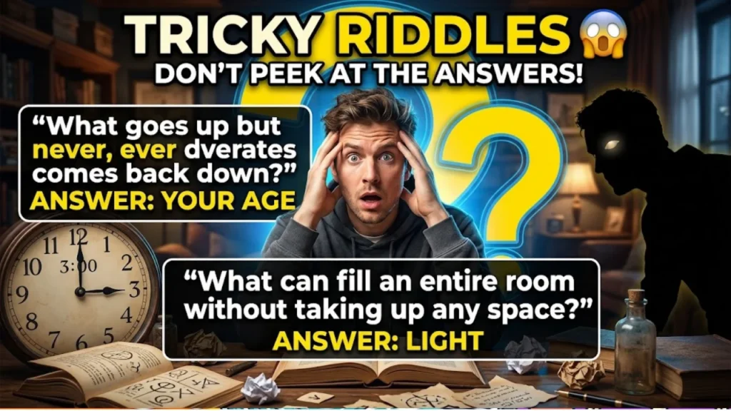 50+ Tricky Word and Logic Riddles for Adults