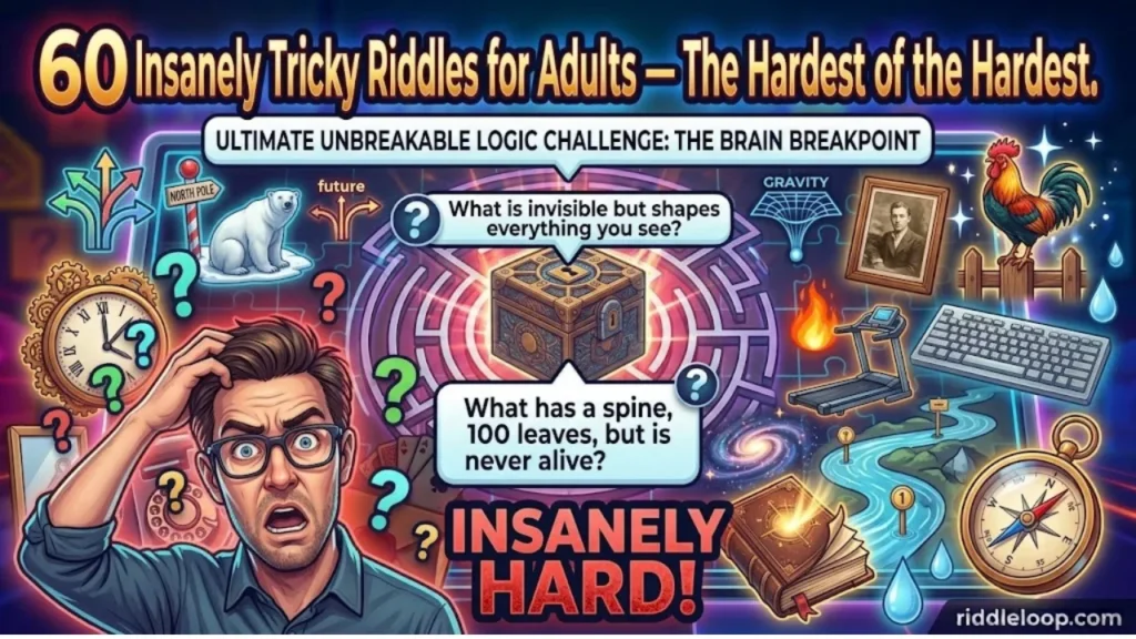60 Insanely Tricky Riddles for Adults (The Hardest of the Hardest)