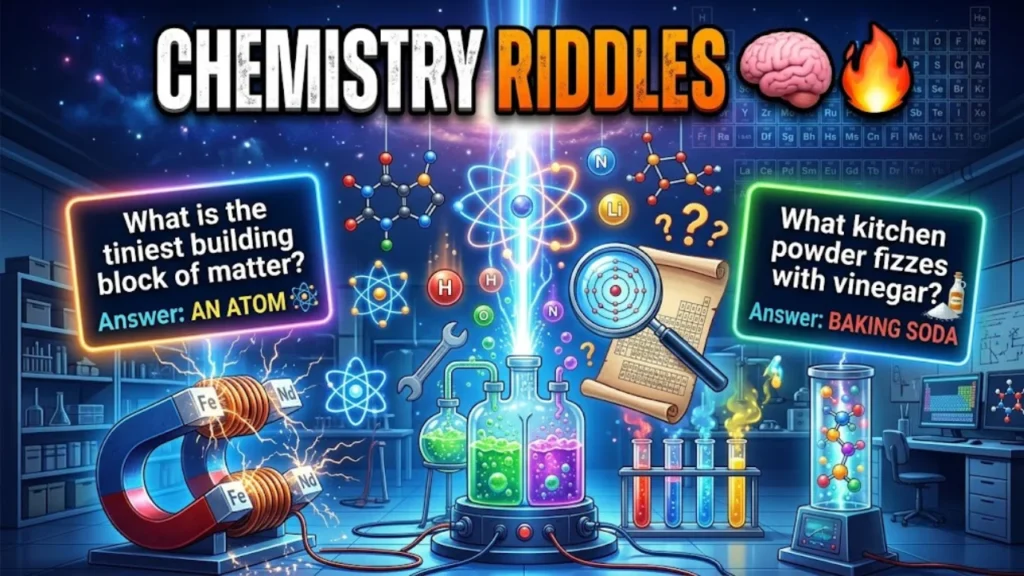 Chemistry and Element Riddles With Answers
