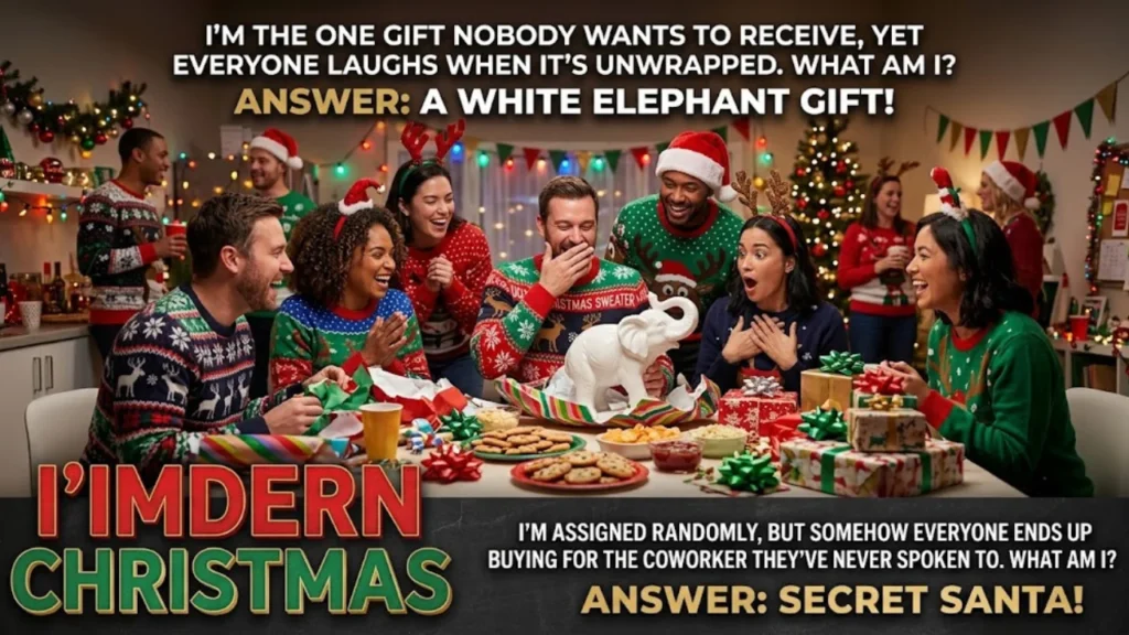 Christmas Wordplay and Pun Riddles for Adults