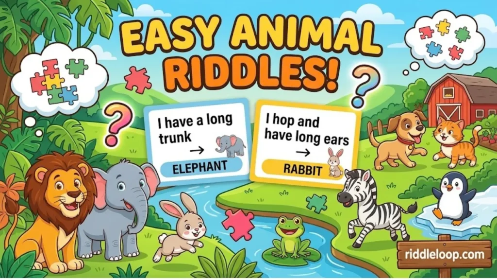 Easy Animal Riddles for Kids With Answers