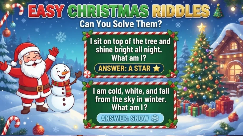 Easy Christmas Riddles With Answers for Kids