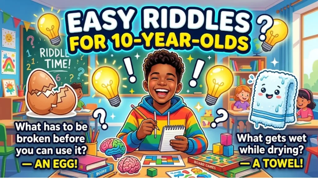Easy Riddles for 10-Year-Olds to Warm Up the Brain