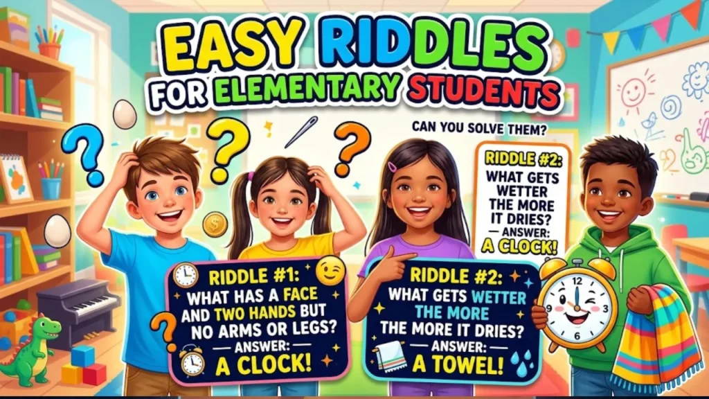 Easy Riddles for Elementary Students (K–1st Grade)