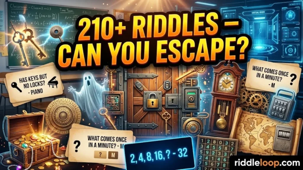 Escape Room Riddles for Classrooms, Offices & Virtual Escape Rooms