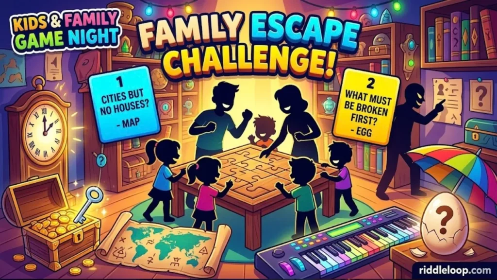 Escape Room Riddles for Kids and Family Game Night
