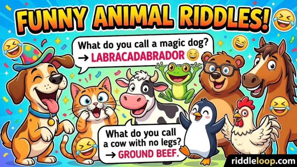 Funny Animal Riddles for Kids With Answers
