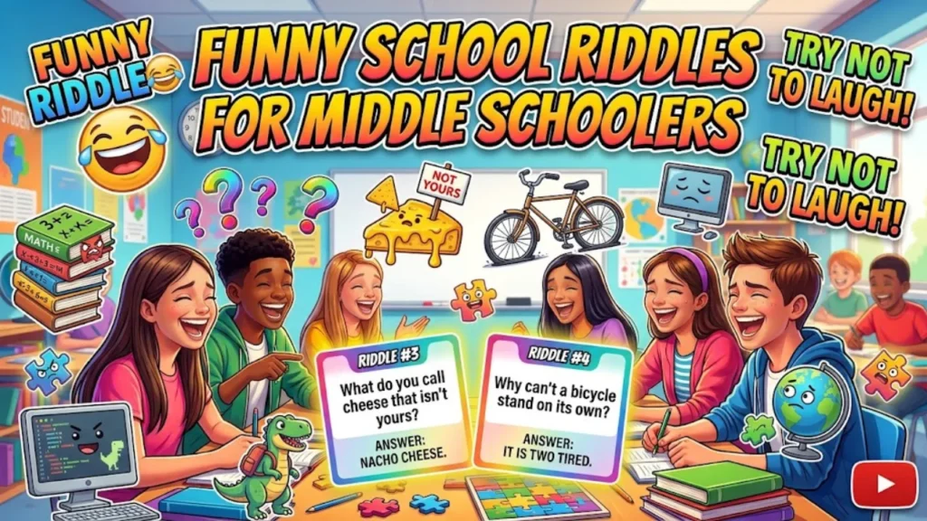 Funny School Riddles for Middle Schoolers