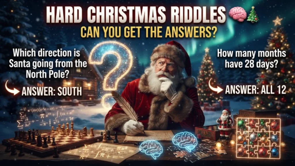 Hard Christmas Riddles & Brain Teasers to Challenge Your Brain
