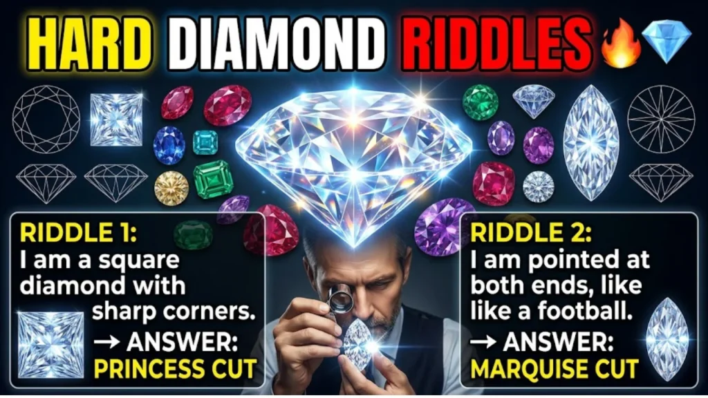 Hard Gemstone and Diamond Riddles With Answers