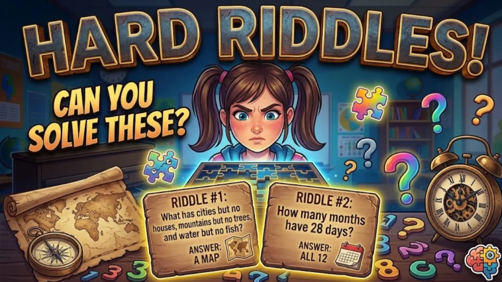 Hard Riddles and Brain Teasers for Middle School
