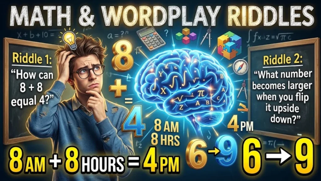 Math & Wordplay Brain Teaser Riddles With Answers