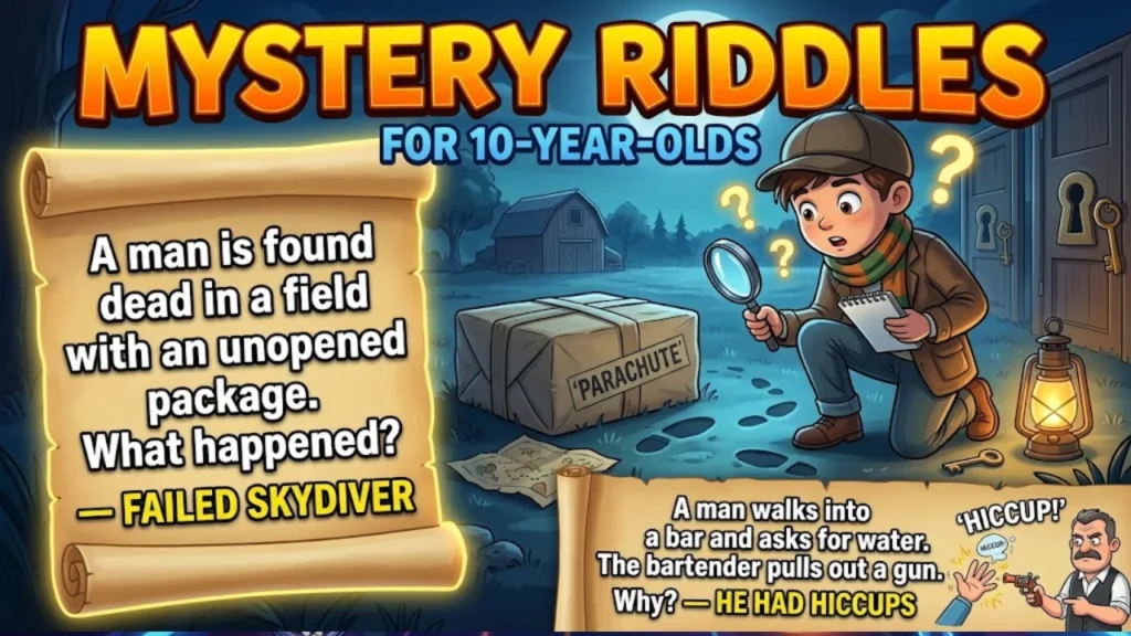 Mystery Riddles for 10-Year-Olds to Sharpen Detective Skills