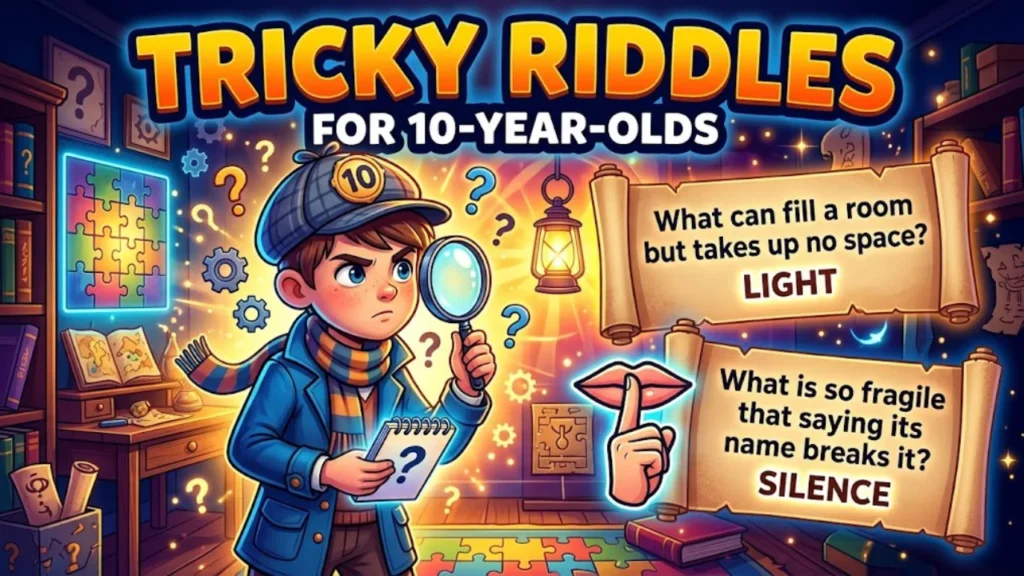 Tricky Riddles for 10-Year-Olds to Test Their Wits