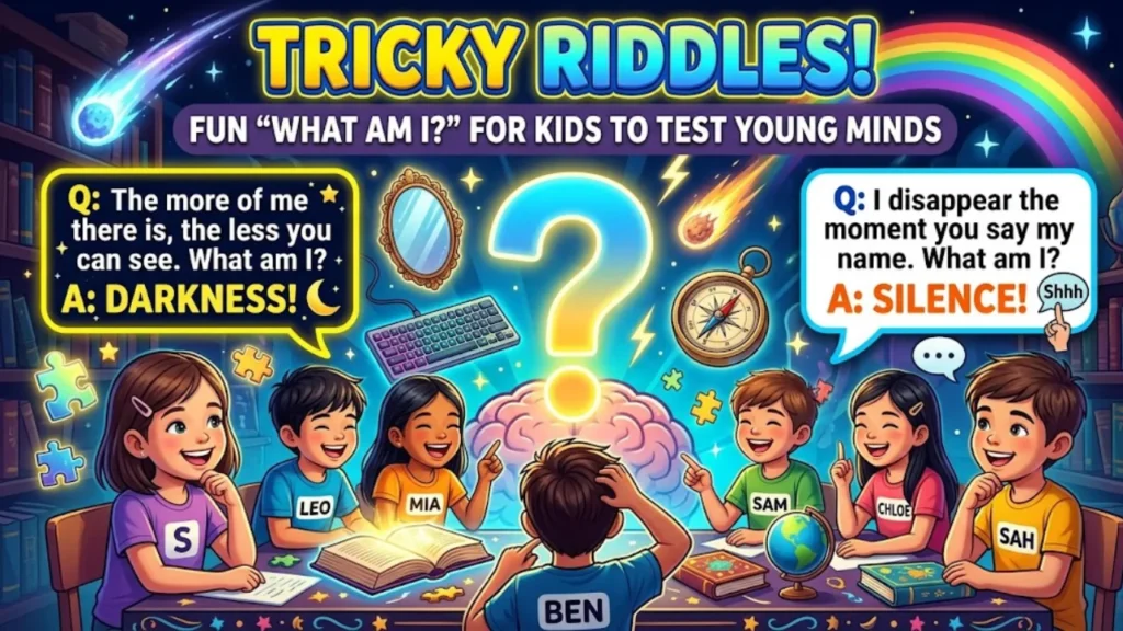 Tricky "What Am I?" Riddles for Kids to Test Young Minds