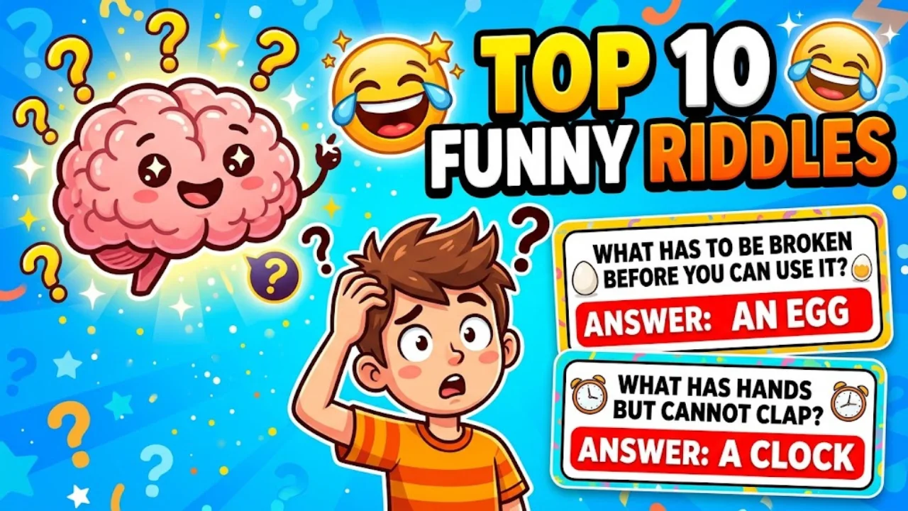 115+ Funny Riddles With Answers That Will Make You Laugh, Think & Say "Aha!" in 2026 😂🧠