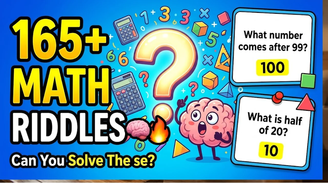 165+ Math Riddles With Answers That Will Seriously Challenge Your Brain 🧠🔥