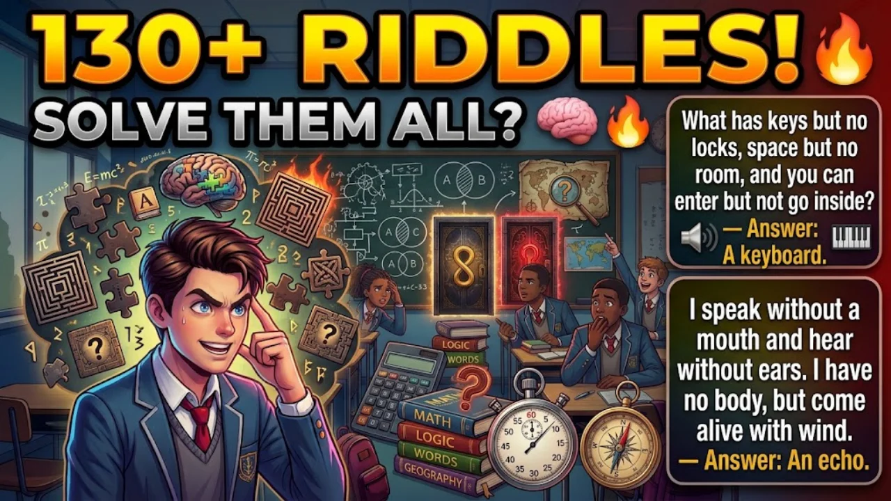 130+ Mind-Blowing Riddles for High School Students With Answers: Can You Solve Them All?