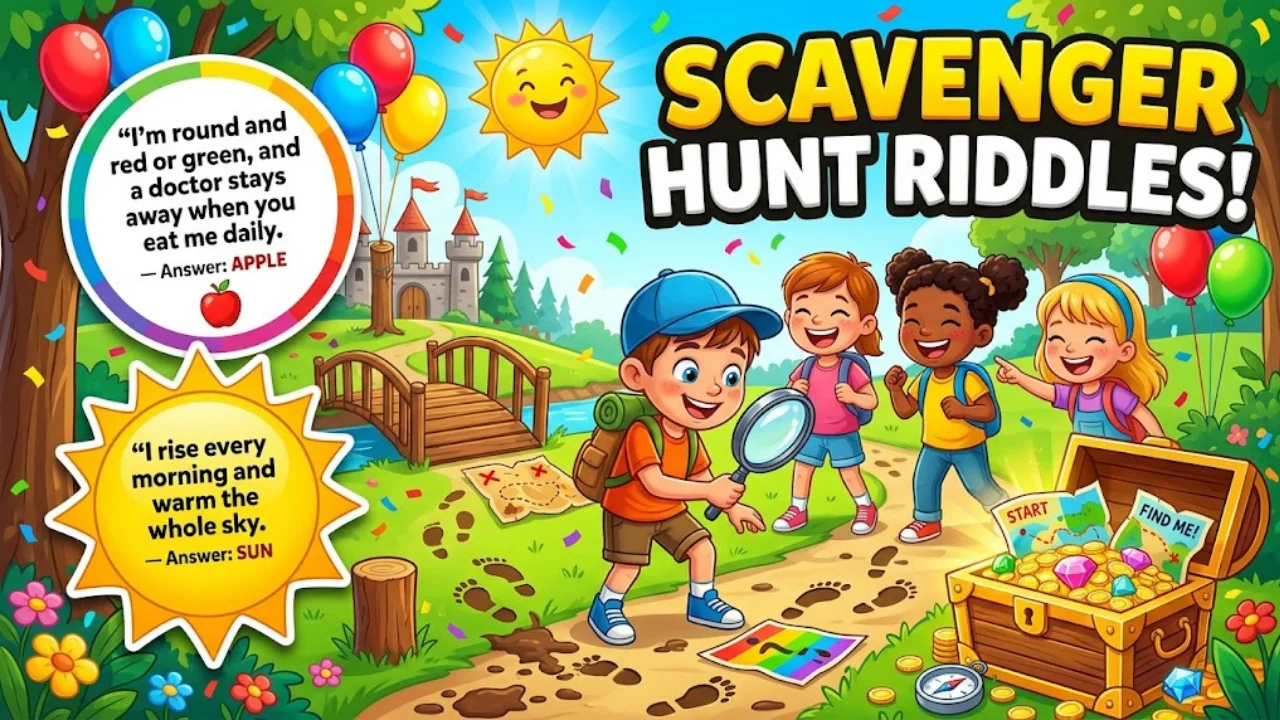 60+ Amazing Scavenger Hunt Riddles With Answers for Kids & Adults