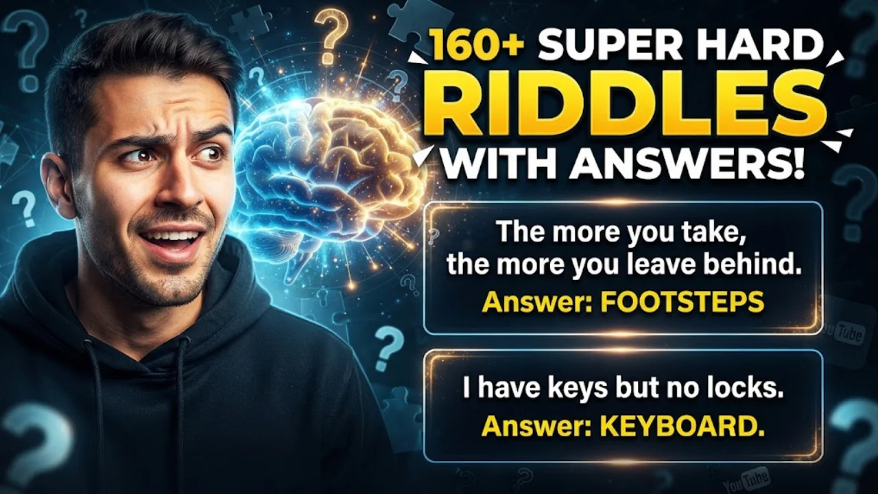 160+ Super Hard Riddles With Answers That Will Absolutely Stump Your Brain 🤯🧠