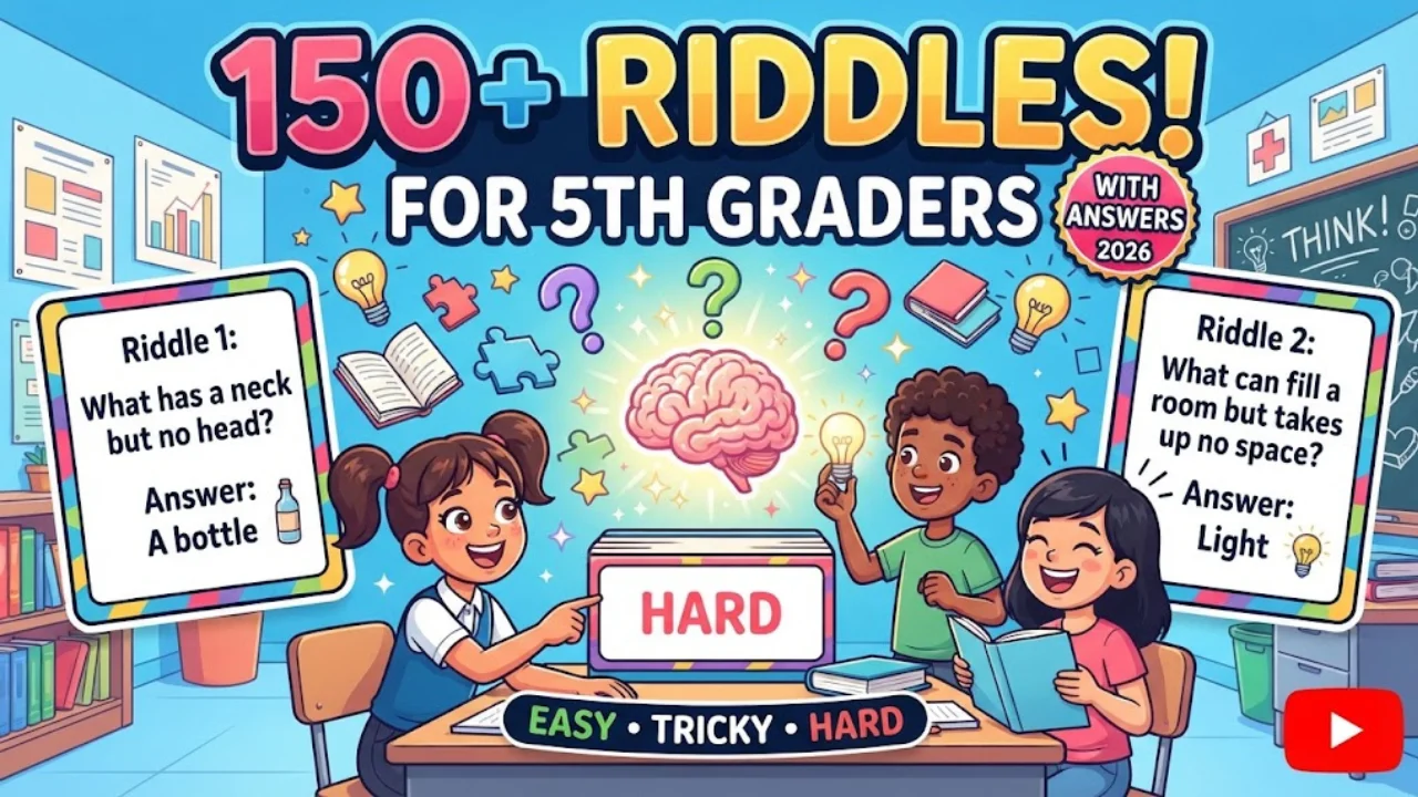 150+ Brilliant Riddles for 5th Graders With Answers to Challenge Young Minds in 2026 🧠🔥