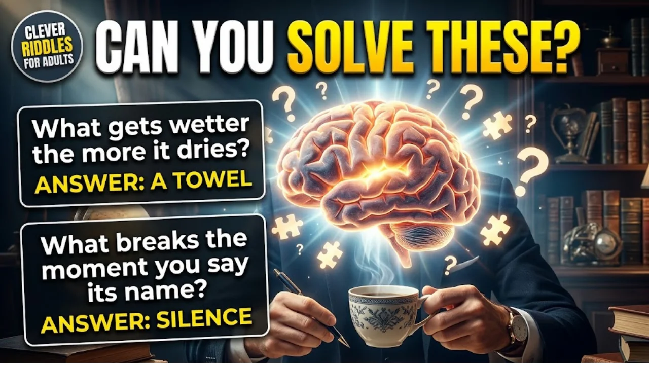 210+ Brilliant Clever Riddles for Adults With Answers That Will Seriously Challenge Your Brain
