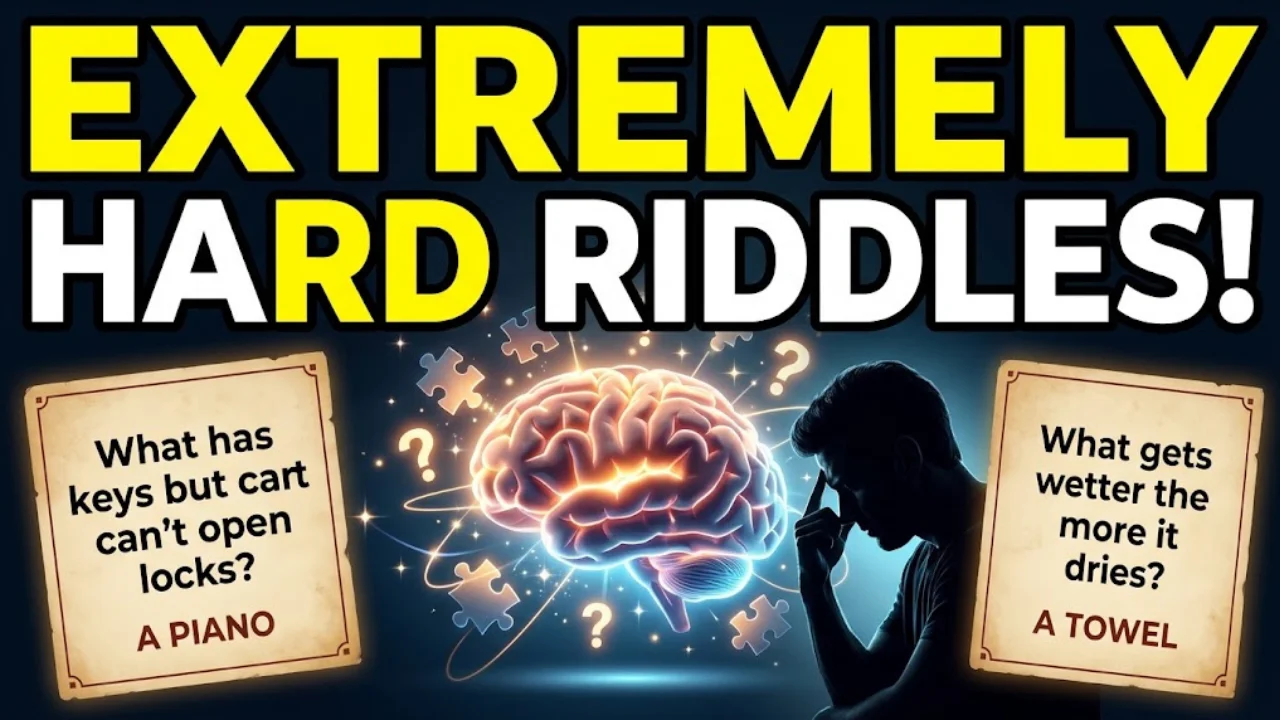 120+ Extremely Hard Riddles With Answers That Will Absolutely Stump Your Brain in 2026 🧠🔥