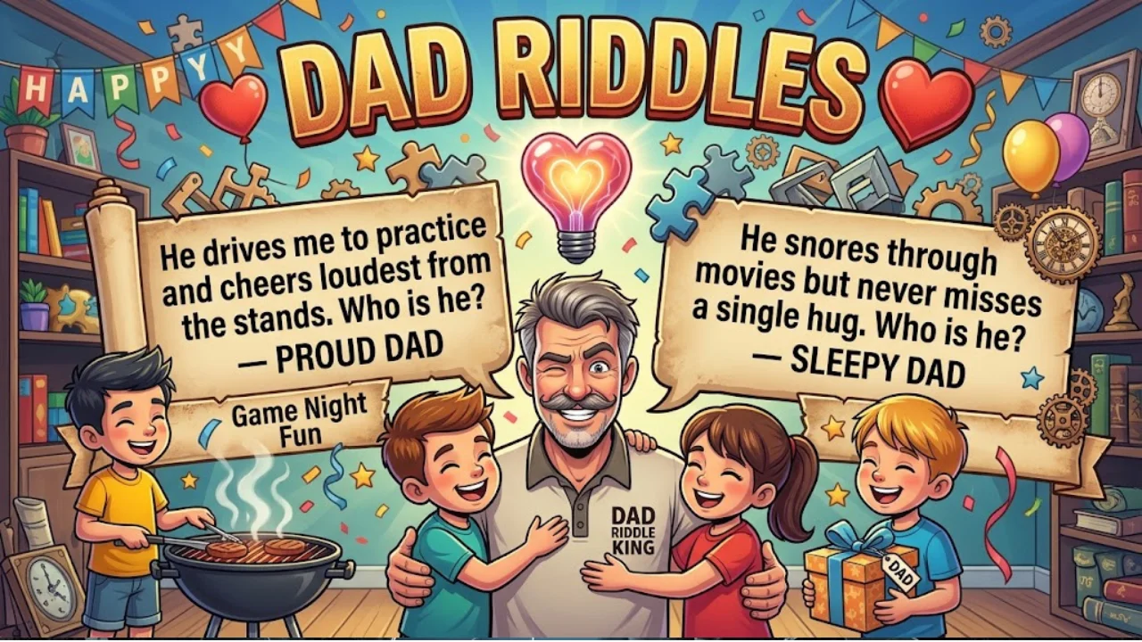 Gpod Ridel's 215+ Hilarious Dad Riddles That Will Make You Laugh Out Loud