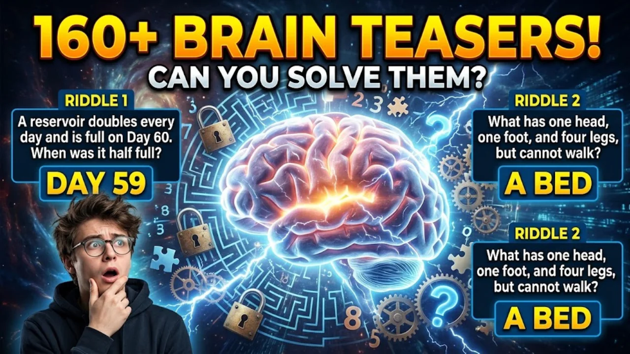 160+ Insanely Clever Brain Teaser Riddles With Answers to Test Your Logic & Wit