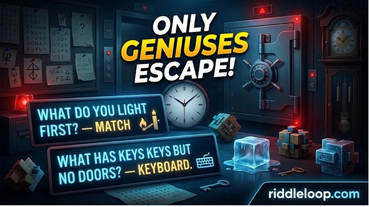 210+ Mind-Blowing Escape Room Riddles With Answers to Crack Every Puzzle & Escape in 2026 🔐🧩