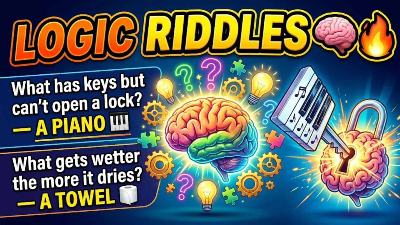 170+ Mind-Blowing Logic Riddles With Answers That Will Challenge Your Brain in 2026 🧠🔥