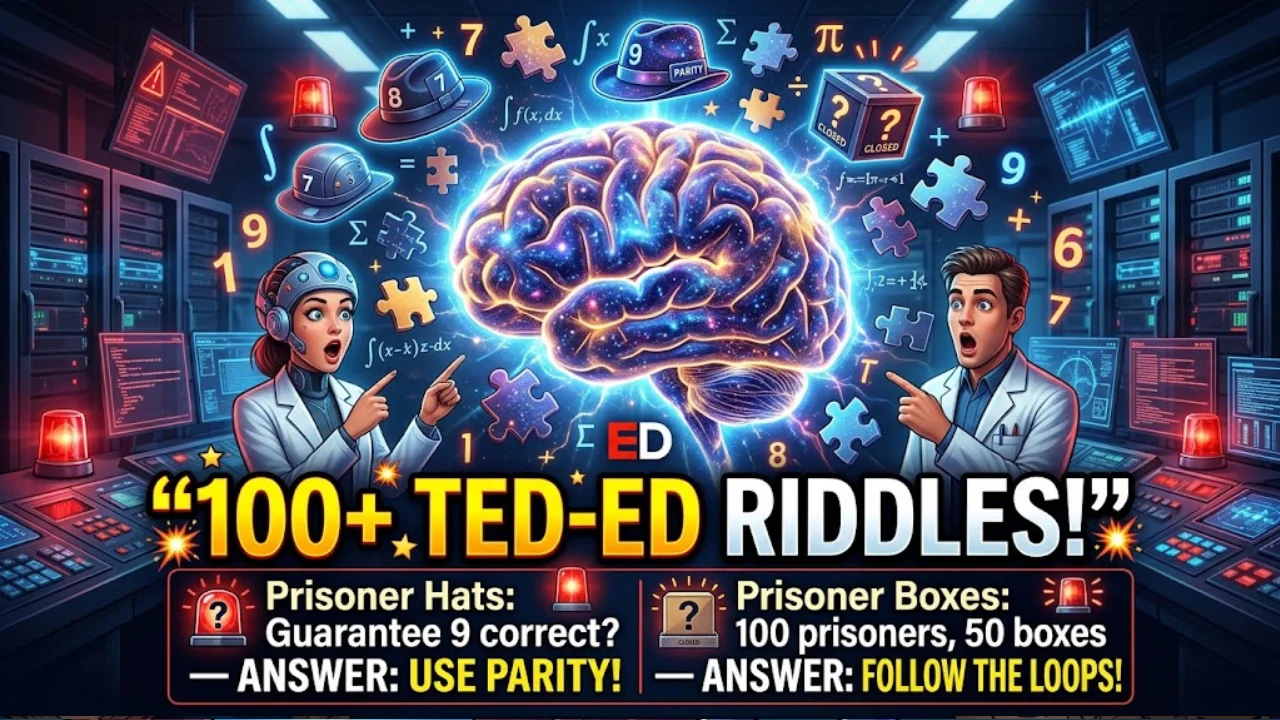 100+ Mind-Blowing TED-Ed Riddles With Answers to Challenge Your Brain 🧠🔥