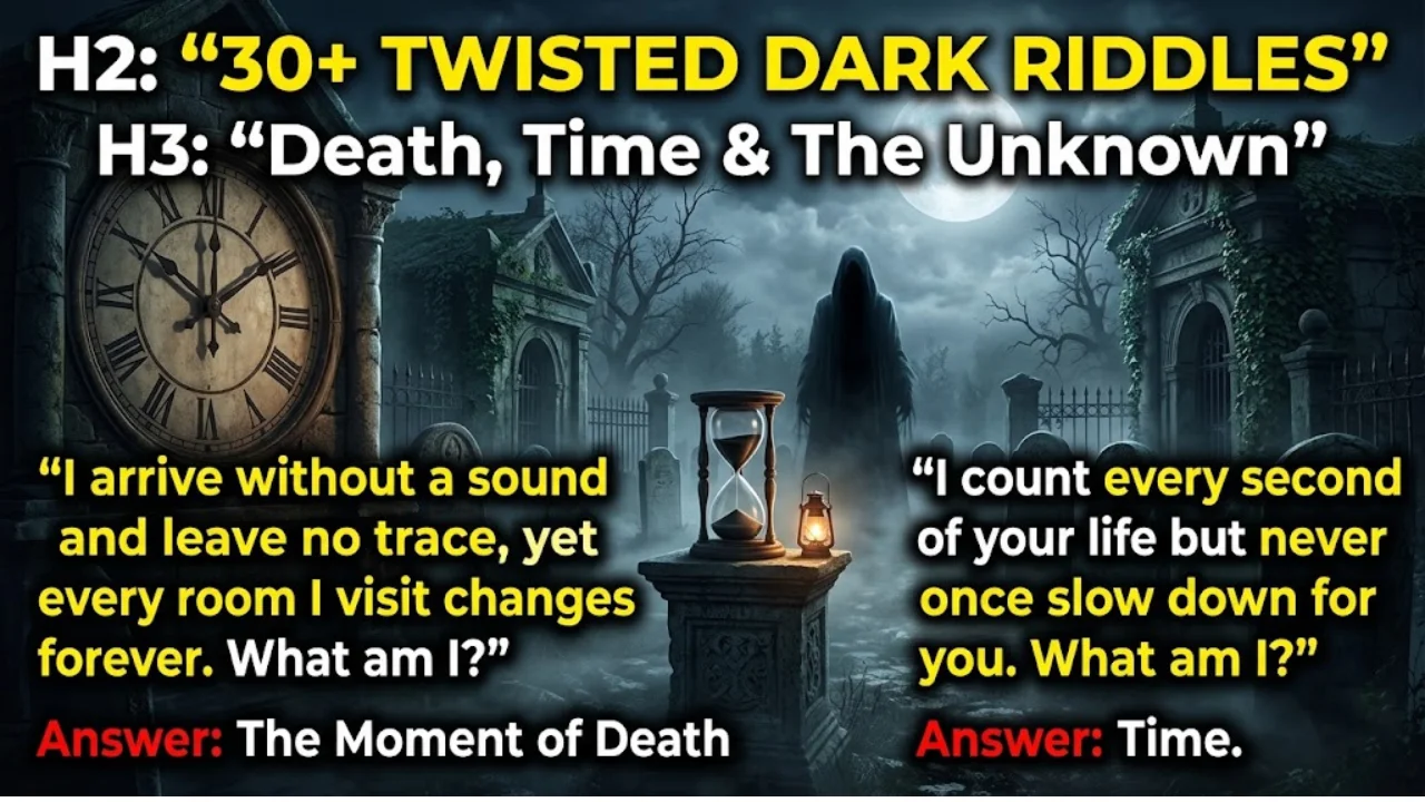 30+ Twisted Dark Riddles That Will Challenge Your Mind
